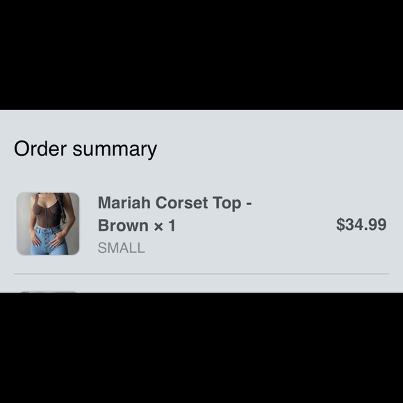 Wicked Fash Mariah Corset Top - Brown - Picture 4 of 4